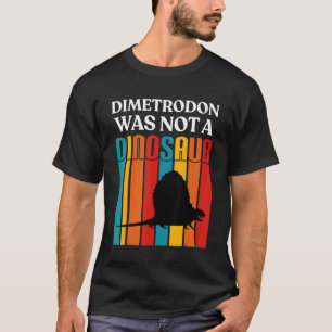 Camiseta Paleontologia Para Adultos Dinossauros Dimetrodon 