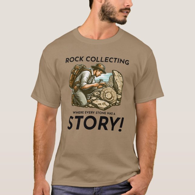 Camiseta Paleontologist Ancient Fossils Rock Collecting boy (Frente)