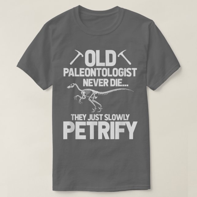Camiseta Paleontólogo Dinossaur Paleontology T-Rex Skeleto (Frente do Design)