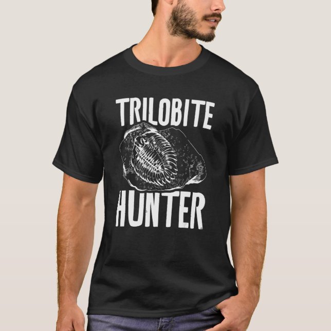 Camiseta Paleontólogo Pal caçador de fósseis de trilobite (Frente)