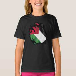 Camiseta Palestina - Bandeira estampada