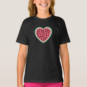 Camiseta palestina de cor doce do coração Melancias