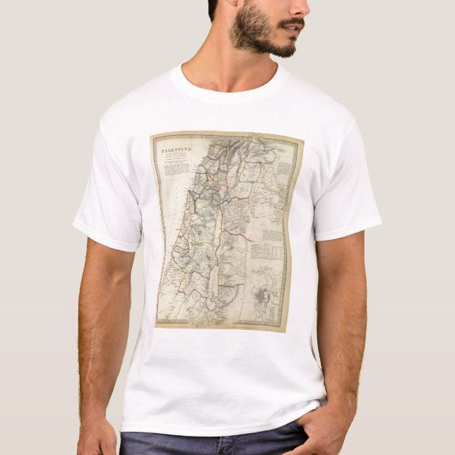 Camiseta Palestina, distritos adjacentes (Frente)