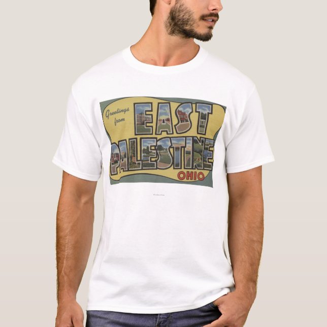 Camiseta Palestina do leste, Ohio - grandes cenas da letra (Frente)