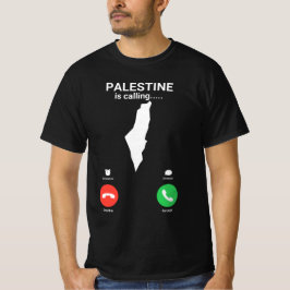 Camiseta Palestina está chamando