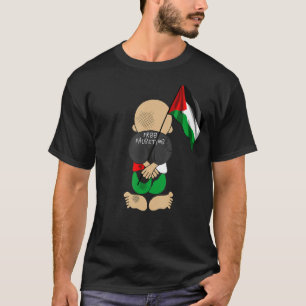 Camiseta Palestina Handala com Bandeira Palestina Livre