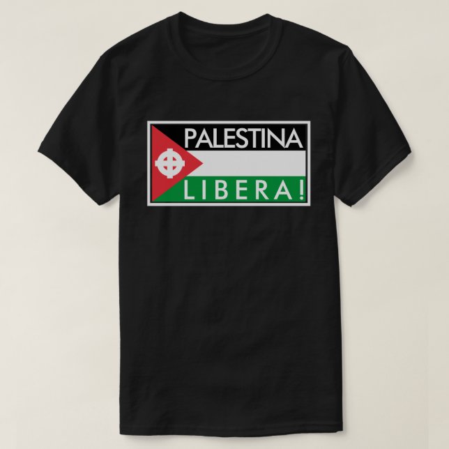 CAMISETA PALESTINA LIBERA! (Frente do Design)