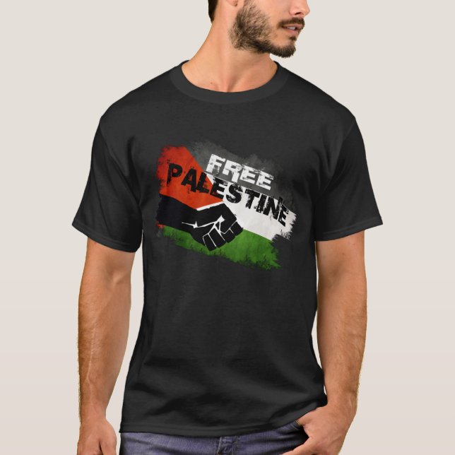 Camiseta Palestina livre (Frente)