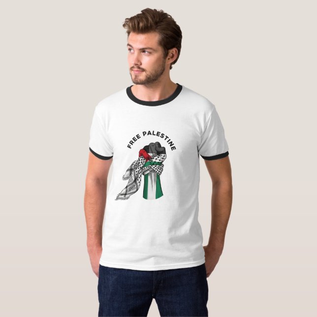 Camiseta Palestina livre (Frente Completa)