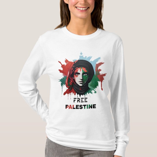 Camiseta palestina livre (Frente)