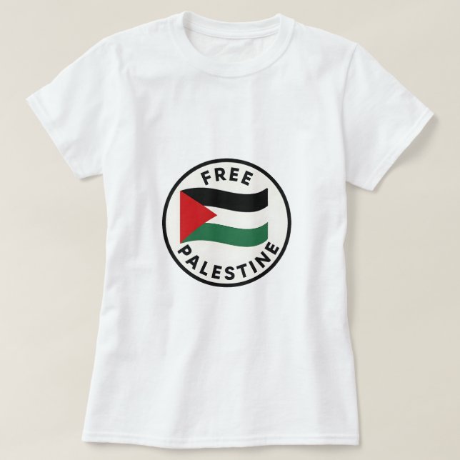 Camiseta Palestina livre (Frente do Design)