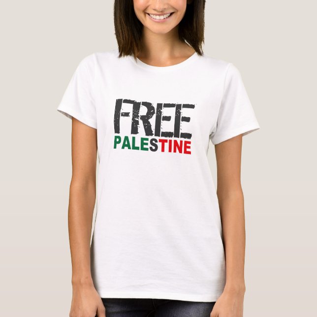 Camiseta Palestina livre (Frente)