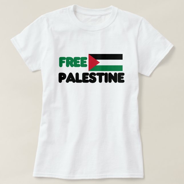 Camiseta Palestina livre (Frente do Design)