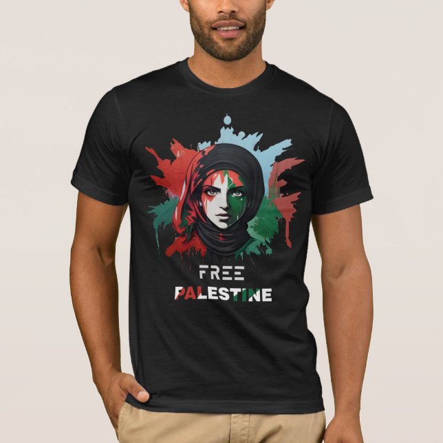 Camiseta palestina livre (Frente)