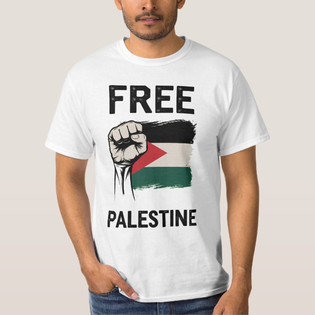 Camiseta Palestina livre (Frente)