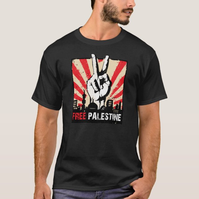 Camiseta Palestina livre (Frente)