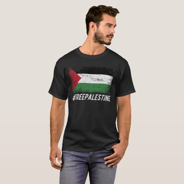 Camiseta Palestina livre (Frente Completa)