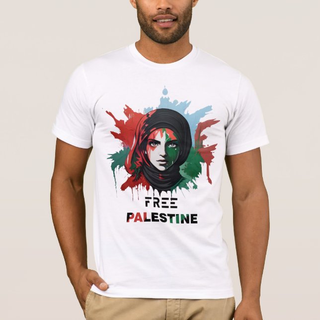 Camiseta palestina livre (Frente)