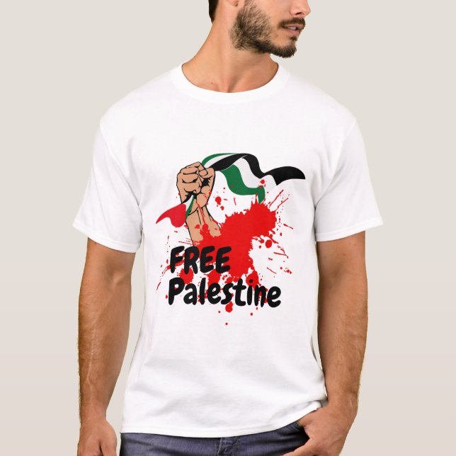 Camiseta Palestina livre (Frente)