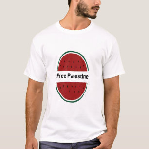 Camiseta Palestina livre, bandeira da Palestina, melancia