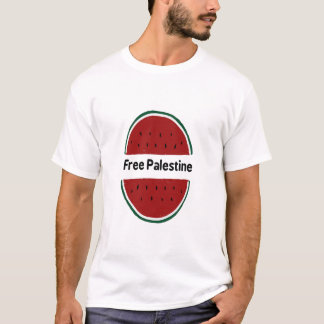 Camiseta Palestina livre, bandeira da Palestina, melancia