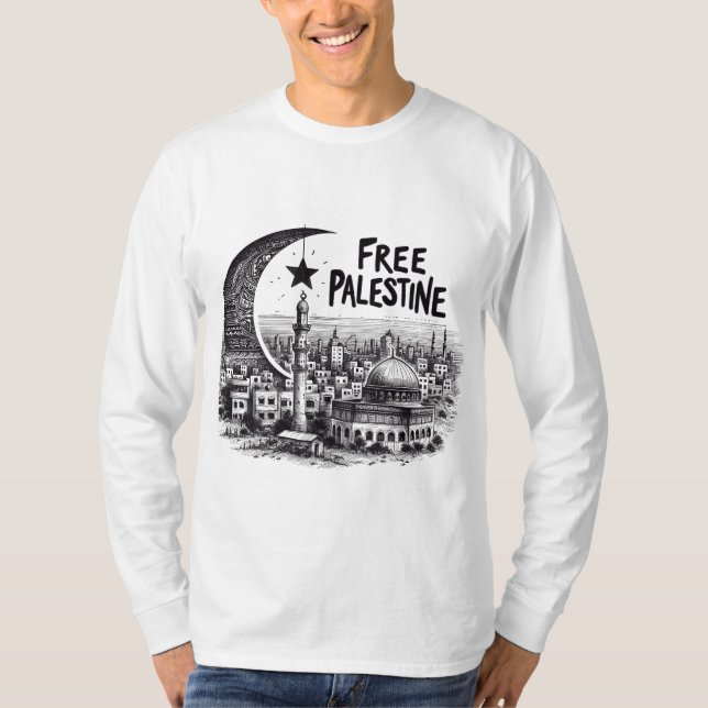 Camiseta Palestina livre de aqsa livre (Frente)