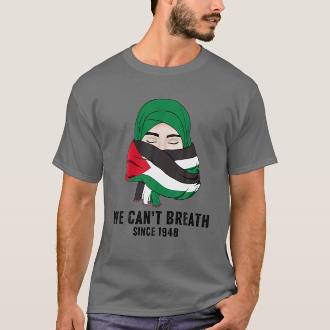 Camiseta Palestina Livre - Faixa Palestina - Bandeira Pales (Frente)