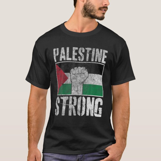 Camiseta Palestina Livre - Faixa Palestina - Bandeira Pales (Frente)