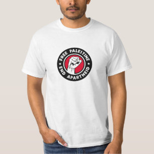 Camiseta Palestina Livre Fim do Apartheid