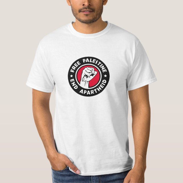 Camiseta Palestina Livre Fim do Apartheid (Frente)