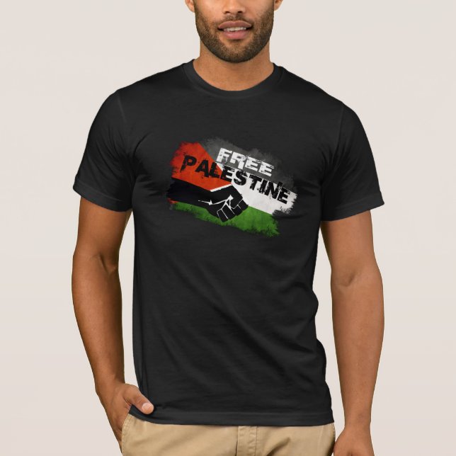 Camiseta Palestina livre - nós existimos (o impressão (Frente)