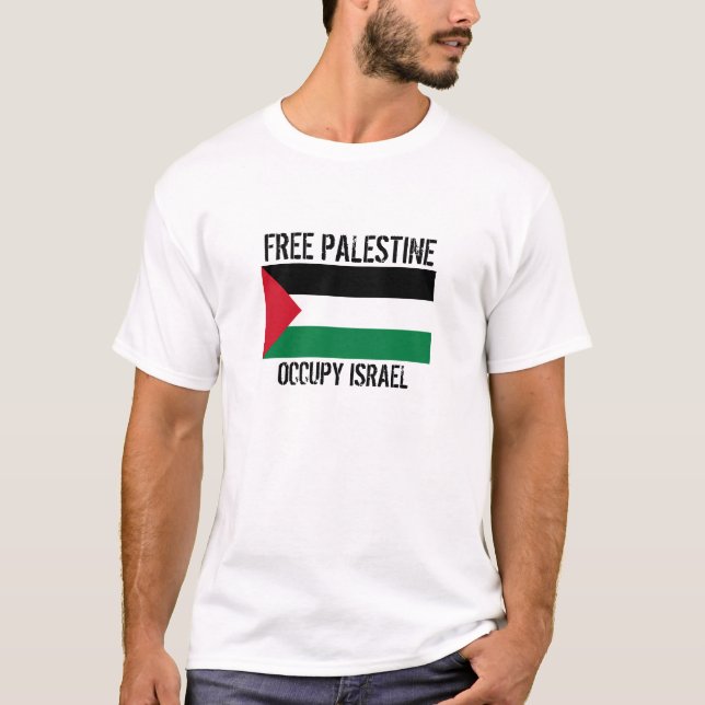 CAMISETA PALESTINA LIVRE OCUPA ISRAEL (Frente)