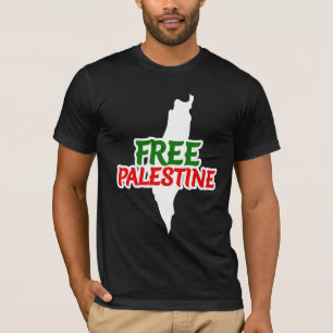 Camiseta Palestina livre, Solidariedade, mapa da Palestina