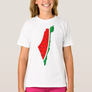 Camiseta Palestina - Mapa Watermelon - Símbolo da liberdade