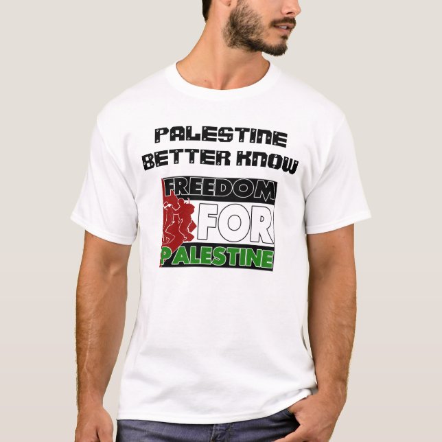 Camiseta Palestina melhor sabe (Frente)