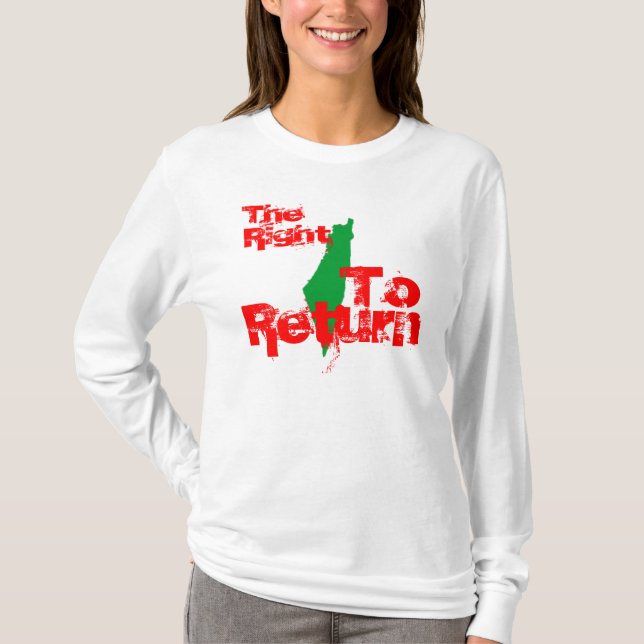 Camiseta Palestina: O direito de retornar (Frente)