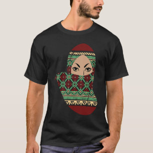 Camiseta Palestina, palestina, com a Cruz Stitab Hijab