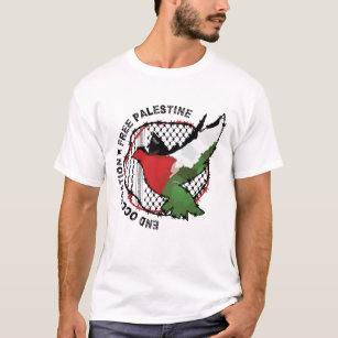 Camiseta Palestina: Palestina livre ocupa bandeira da Pales