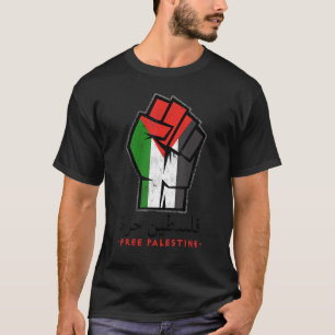 Camiseta Palestina Palestina Sinalizador Árabe Caligrafia L