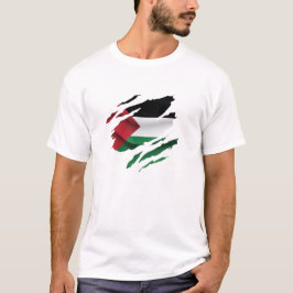 Camiseta Palestina rasgou bandeira do orgulho