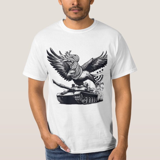 CAMISETA PALESTINA RESILIENCE EAGLE (Frente)