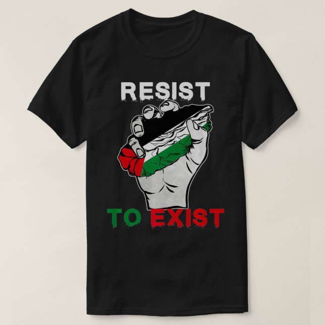Camiseta Palestina resiste ao prêmio (Frente do Design)