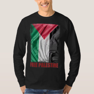 Camiseta Palestina Sinalizador Árabe Palestina Livre