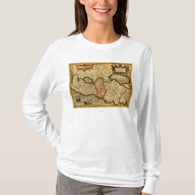 Camiseta PalestinaMapaPanorâmicoPalestina 5 (Frente)