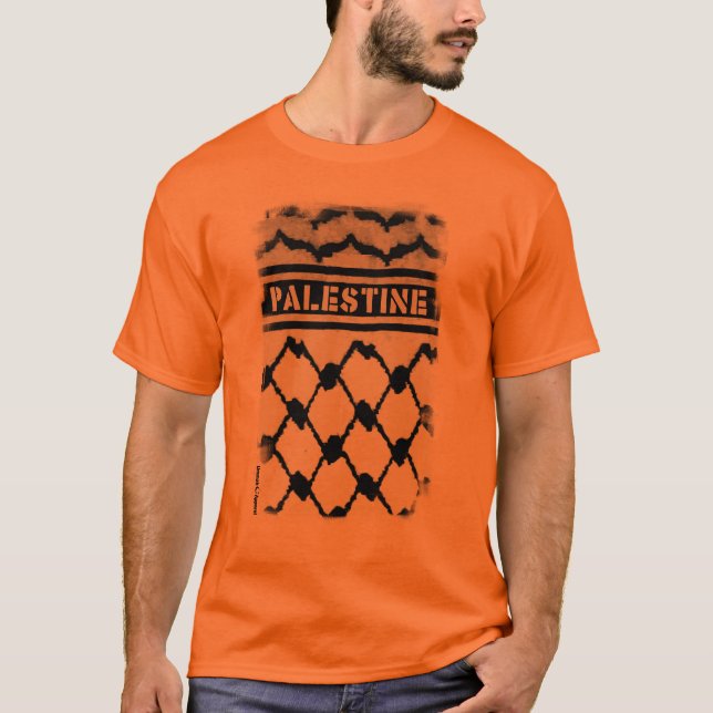 Camiseta Palestine Keffiyah (Frente)