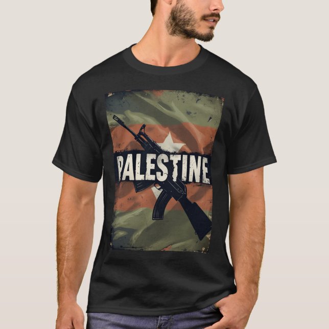 Camiseta Palestine Solidarity Tee Gaza Support Shirt (Frente)