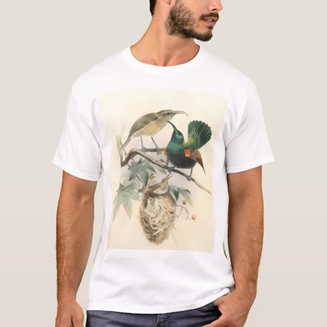 Camiseta Palestine Sunbird, uma família (Frente)