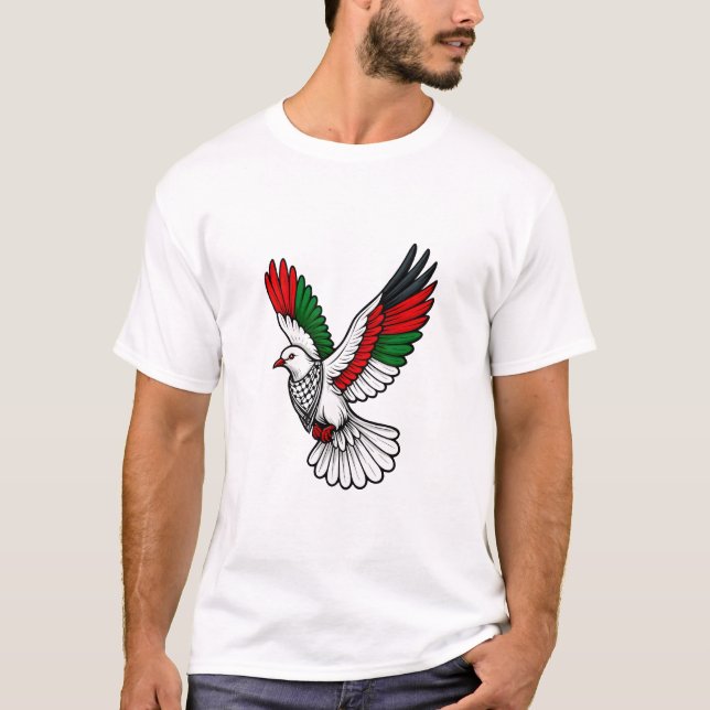 Camiseta Palestinian Dove of Peace – Freedom and Hope (Frente)