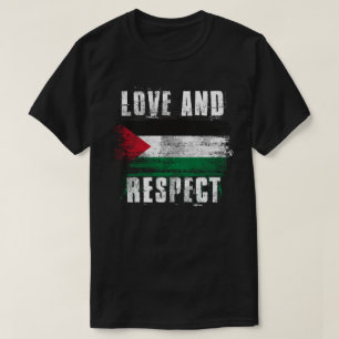 Camiseta Palestino da bandeira de Palestina do amor e   do