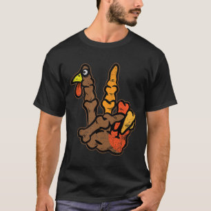 Camiseta Palestra sobre o esqueleto da Turquia Sinal de paz